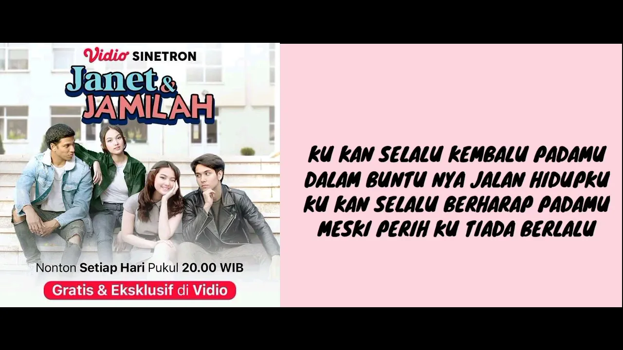 Aminda - Bahagia Tanpa Jeda (Video Lirik) Ost Janet Dan Jamilah #soundtrack #lagu #sinetron #pilihan Aminda - Bahagia Tanpa Jeda (Video Lirik) Ost Janet Dan Jamilah #soundtrack #lagu #sinetron #pilihan