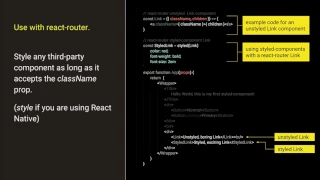 Tech Talk How to use React styled-components