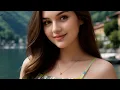 Download Lagu 4K AI ART Lookbook Hot Model Video | fashion swimsuit, Serene Lakeside, Lake Como Italy  7