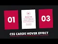 CSS Card Hover Effects Tutorial CSS Hover Effects
