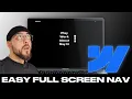 Easy Native Webflow Full Screen Nav Bar - Completely Customiseable