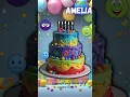 Download Lagu Amelia Birthday Song with Inside Out 2 Colors Cake | 2025 Fun Party Song