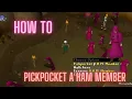 OSRS How to pickpocket a ham member
