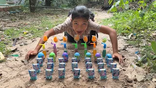 Part 456 Survival Skills SMART Ideas and USEFUL in Forest With Single Mom  Jungle Life