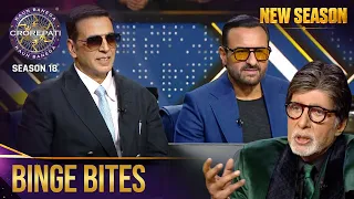 New Season | Kaun Banega Crorepati S18 | Akshay & Saif Take Over the Hot Seat! | Binge Bites