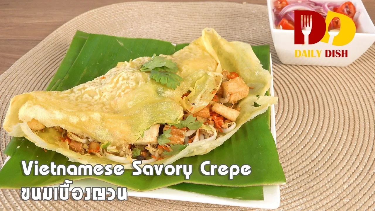 Vietnamese Savory Crepe   Thai Food   