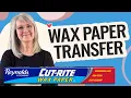 Transfer Words or Photos to Wood with Wax Paper