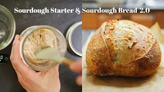 Sourdough Starter & Sourdough Bread 2.0 // Zero Waste, Starter Discard Recipe