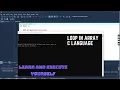 Loop In Array C language How to create loop in array in C language C language array main loop kese
