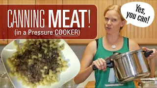 How to Can Meat in a Pressure COOKER! (Food on a Boat)
