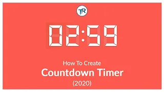 HOW TO CREATE COUNTDOWN TIMER USING JAVASCRIPT 2020