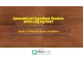 Calculator exponential and logarithmic functions