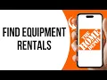How To Browse Tool And Equipment Rental On Home Depot