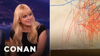 Anna Faris Son Is An Art Prodigy CONAN on TBS