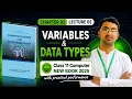 Variables in Python Class 11 Computer Chapter 02 Data Types in Python New Book 2025