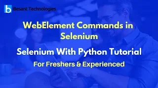 WebElement Commands in Selenium Selenium With Python Tutorial For Beginners
