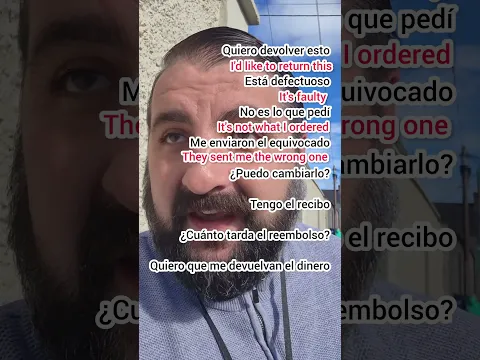 8 frases en inglés para devolver un producto