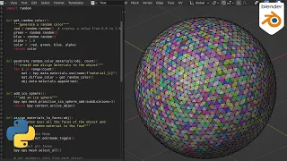 Beginner Blender Python Tutorial Assigning materials to faces of a mesh Part 2