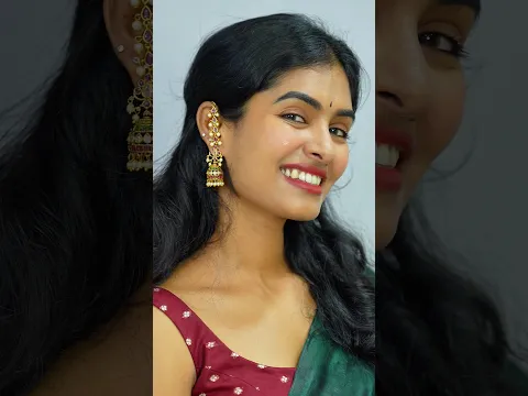 Let’s try out viral earrings from @flipkart #shortvideo #earrings #sareefashion