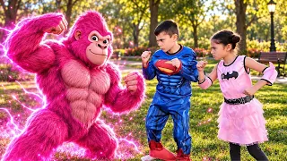 Heidi dan Zidane Bermain Superhero 🦸 Petualangan Superhero Seru untuk Anak!