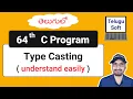 Type Casting in C telugu C Programming Program 64