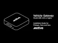 How to install a Motive Vehicle Gateway in light-duty vehicles