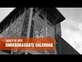 How to use the Undergraduate Calendar