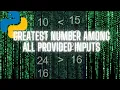 Compare infinite numbers using Python