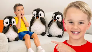 Evimde Vahşi Kutup Hayvanları! Çocuklar Kutup Hayvanlarının İsimlerini Öğreniyor - Derleme Videosu