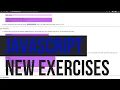 New JS Exercises