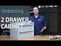 Weather Guard 2 Drawer Cabinet Unboxing Secure Lockable Storage for Your Van Shelving