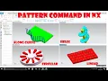 NX tutorial for beginners Part-22 Pattern feature Linear helix circular and along curve