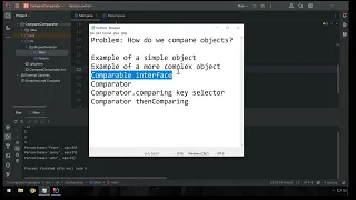 Java Comparable and Comparator and easy sorting