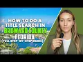 How to Do a Title Search in Broward County FL Step-by-Step Guide