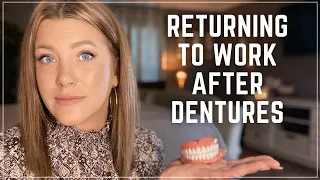 How long should you take off work after getting immediate dentures