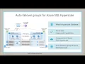 Auto-Failover group of Azure SQl Hyperscale What is Azure SQL Hyperscale Database