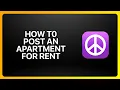 How To Post An Apartment For Rent On Craigslist Tutorial