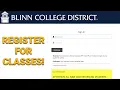 How to Register for Classes at Blinn College