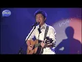 韋禮安演唱會發布記者會上吉他彈唱 -「因為愛、詩人漫步」