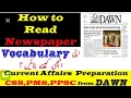 How to Read Dawn Newspaper On Mobile Competitive Exams Preparation Techniques Dawn News Reading