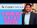 Codeforces Round 863 div 3 solution l Hindi explanation CF ROUND
