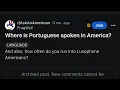 Where is Portuguese spoken in America