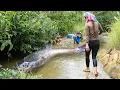 Catching 1500kg+ Giant River Catfish \u0026 Huge Carp by Hand to Sell at the Market, Fish Porridge Recipe