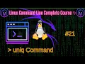 uniq command can do cool stuffs Master Linux Command line