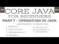 Part 7 - Core Java