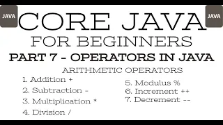 Part 7 - Core Java