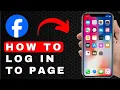How to Log In to a Page on Facebook Android iOS 2025
