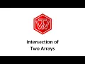 Intersection of Two Arrays LeetCode 349 Lyft Coding Interview Tutorial