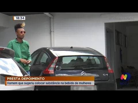 Homem que sugeriu colocar substância na bebida de mulheres presta depoimento à polícia