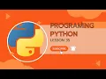Lesson 35 Introduce simple Python Programing